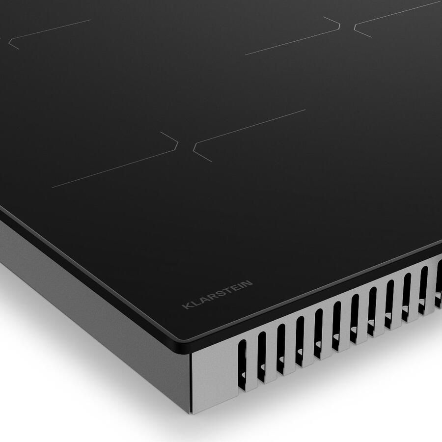 Klarstein Inductiekookplaat Velaire 3-zone inbouw inductiekookplaat 5500 W touchbediening timer kinderslot warmte-indicator glazen oppervlak 45 cm Kookveld voor Keuken Restwarmte-Indicator Induction Hob - Foto 2
