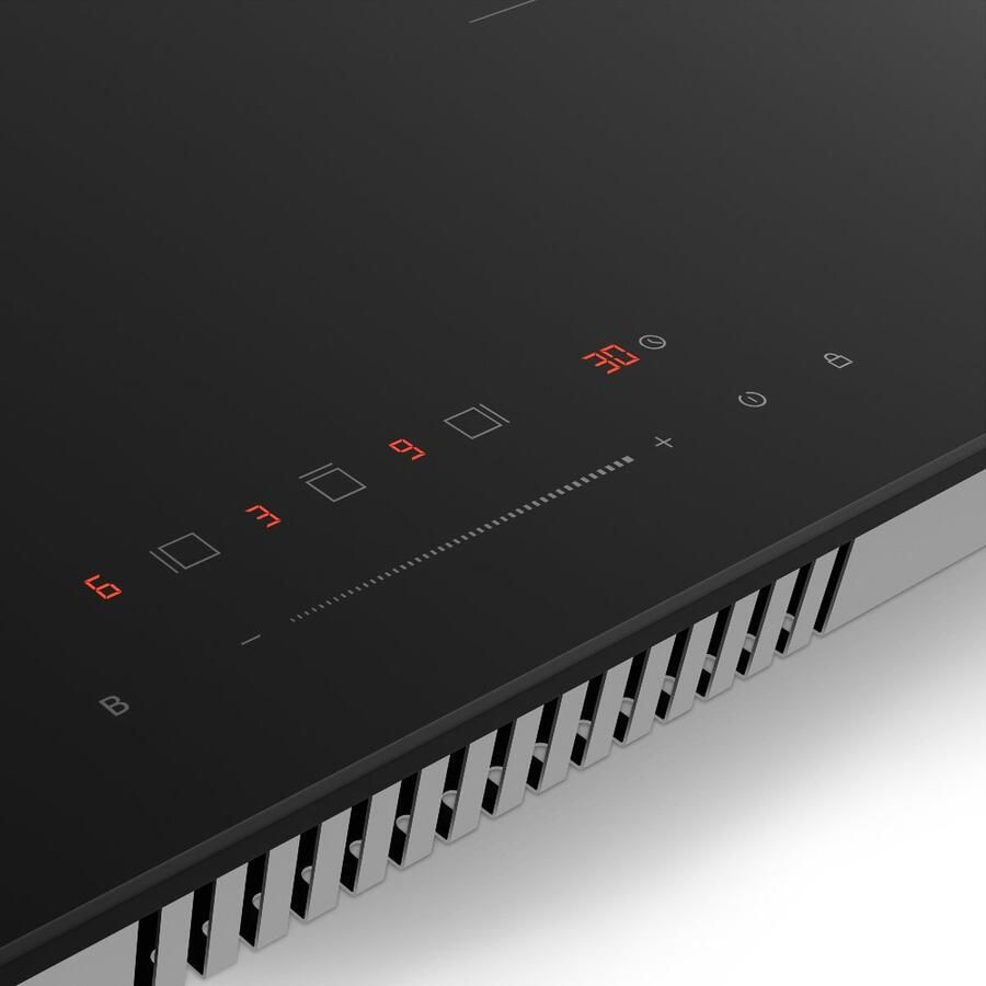 Klarstein Inductiekookplaat Velaire 80 cm inbouw 3 zones 5500 W boost touchbediening timer kinderslot warmte-indicator glazen oppervlak strak design voor Keuken Restwarmte-Indicator Induction Hob Inductie Kookveld - Foto 2