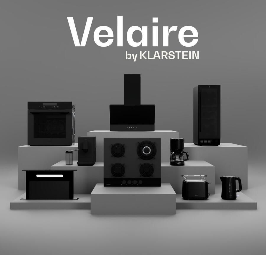 Klarstein keramische kookplaat 45 cm smalle 3-zone VTC-kookplaat met touchslider 4100 W dubbele zone timer en kinderslot elektrische kookplaat met glazen oppervlak voor moderne keukens