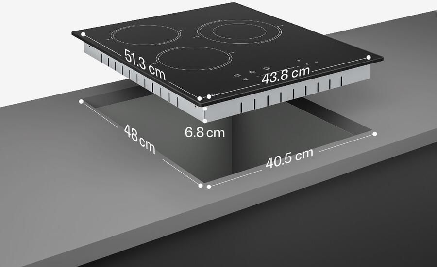 Klarstein keramische kookplaat 45 cm smalle 3-zone VTC-kookplaat met touchslider 4100 W dubbele zone timer en kinderslot elektrische kookplaat met glazen oppervlak voor moderne keukens - Foto 4
