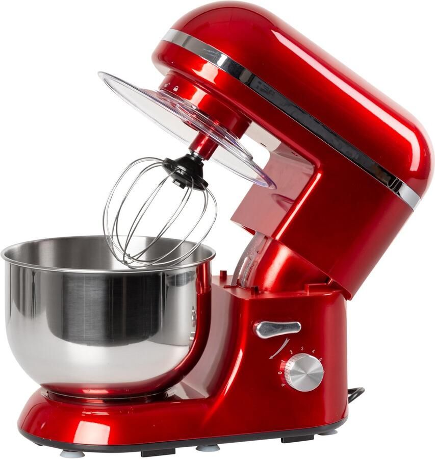 Klarstein Küchenmaschine Knetmaschine met 5L Schüssel 2000W Profi Küchenmaschine met Knethaken en Schneebesen Universal Küchenmaschine met 6 Stufen Teigmaschine zum Rühren Kneten en Aufschlagen – geschikt voor thuisfitness en sportschoolgebruik