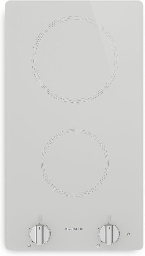 Klarstein Kochheld inductiekookplaat draagbare inductiekookplaat met 2 zones 3500 W boost draaiknopbediening restwarmte-indicator oververhittingsbeveiliging compact 30 cm keramisch glas