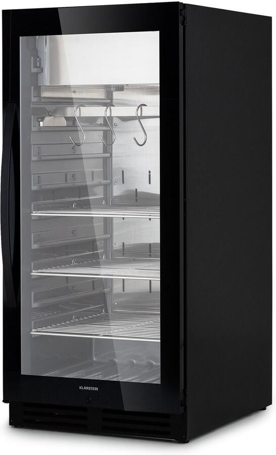 Klarstein koelkast droogrijpkast 1-zone koelkast met glazen deur voor binnen- en buitengebruik met ledverlichting vrijstaande of inbouwkoelkast temperatuurbereik 1-25 °C 233 liter Touch Mini Fridge Compact Koelkast