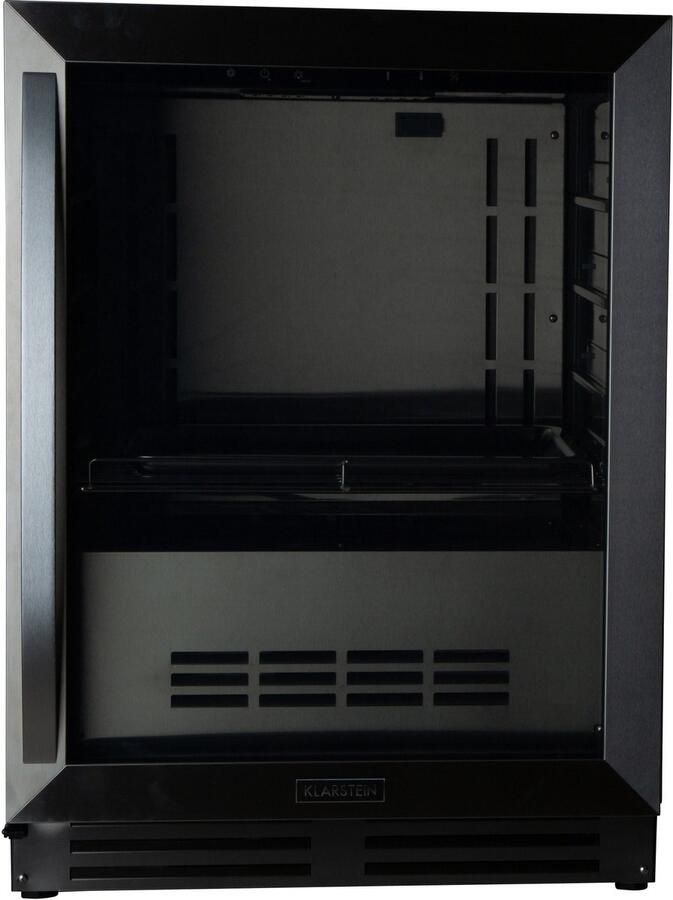 Klarstein Kühlschrank Reifeschrank Dry Aged 1 Zonen Kühlschrank met Glastür voor In en Outdoor met LED Beleuchtung Freistehend oder Einbaukühlschrank Temperaturbereich 1 25 °C 98 L – geschikt voor thuisfitness en sportschoolgebruik duurzame c