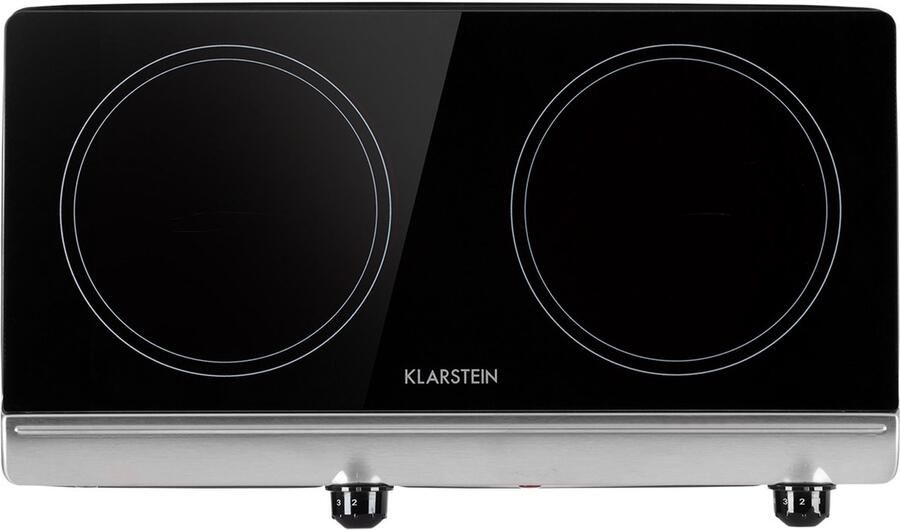 Klarstein Kookplaat Keramische Inbouwkookplaat met 2 Pits 2400 W elektrische Kookplaat om te Koken Moderne Keramische Kookplaat Keramische Kookplaat met 2 Kookzones Inbouw Kookplaat keramisch 80 cm voor Keuken Glaskeramiek Restwarmte