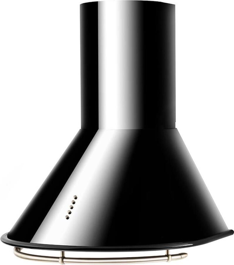Klarstein Lumio Neo Retro Afzuigkap Wandafzuigkap Recirculatieset 610 m³ u 3 Vermogensstanden Kookplaatverlichting RVS incl. 2 x Actieve Koolstoffilter Zwart
