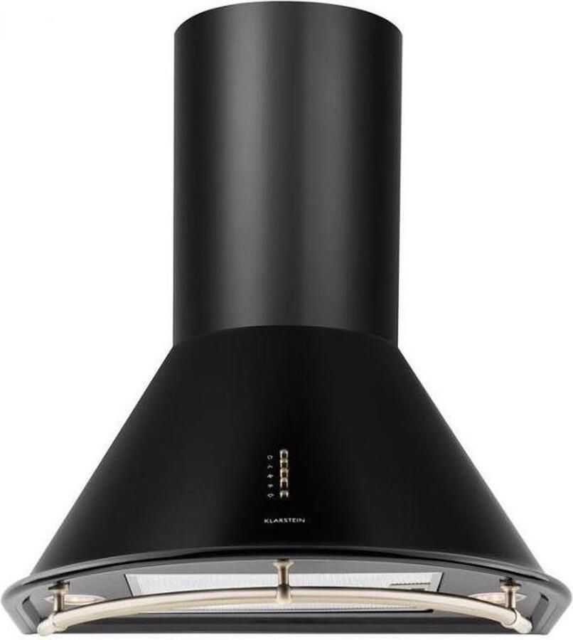 Klarstein Lumio Retro afzuigkap 60 cm 430 m³ h rvs ledverlichting Geschikt voor wandmontage