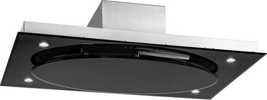 Klarstein Secret Service Dunstabzugshaube Abzugshaube Wandabzugshaube Abluft 3 Stufen max. 800 m³ h Edelstahl Wandanbau 110 cm breit 2 x Fettfilter Fernbedienung silber schwarz – geschikt voor thuisfitness en sportschoolgebruik duurzame c