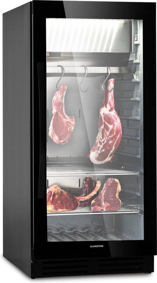 Klarstein Steakhouse Pro 233 Onyx vleesrijpingskast 1 zone 233 L 1-25 °C touch panorama