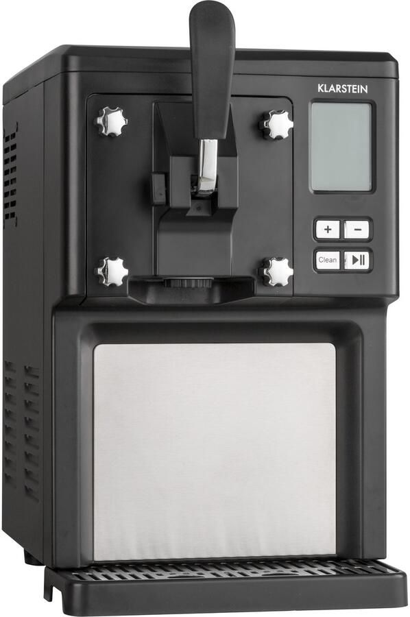 Klarstein Sweet Sundae ijsmachine compressor 1 5 liter rvs zwart