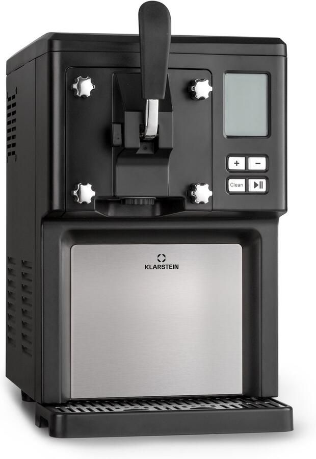 Klarstein Sweet Sundae IJsmachine met Compressor – 1 5L Ice Cream Maker met Zelfkoelende Compressor Doseersysteem 3 uur Koelfunctie Automatische Reiniging RVS Design voor Softijs Gelato en Sorbet 200W Zwart - Foto 2