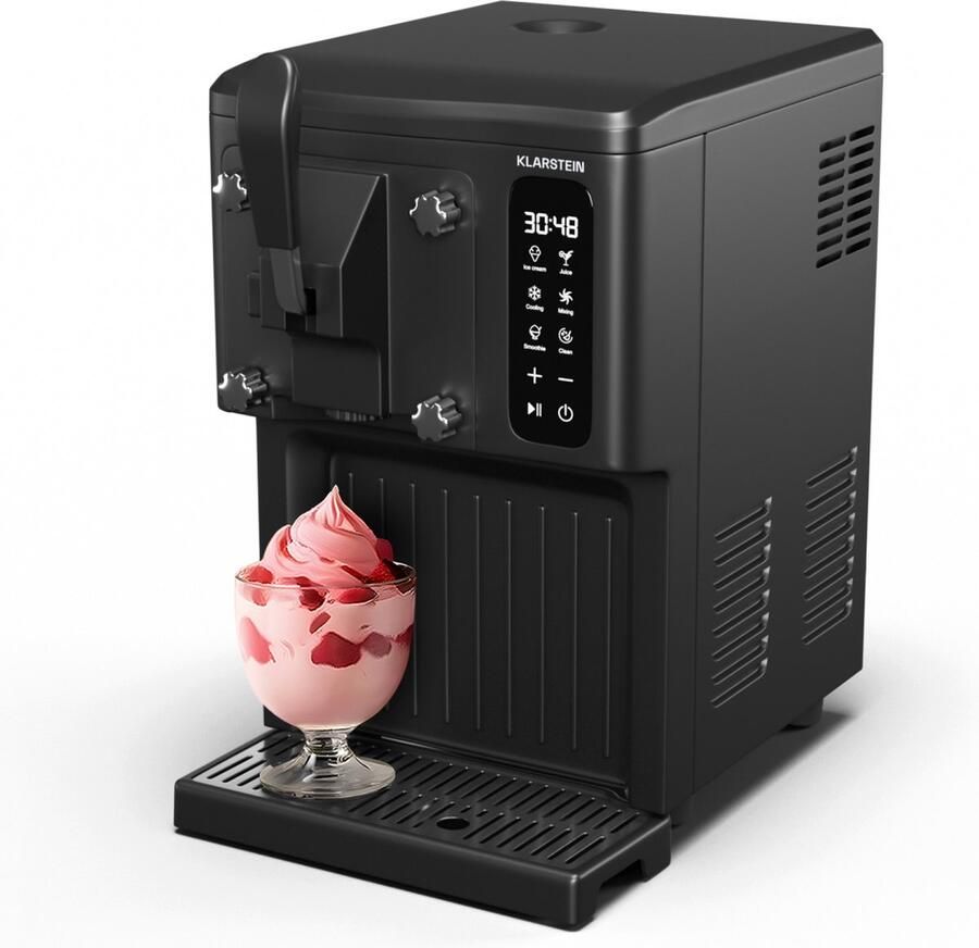 Klarstein SweetSwirl Ijsmachine 3-in-1 5 Liter Zwart