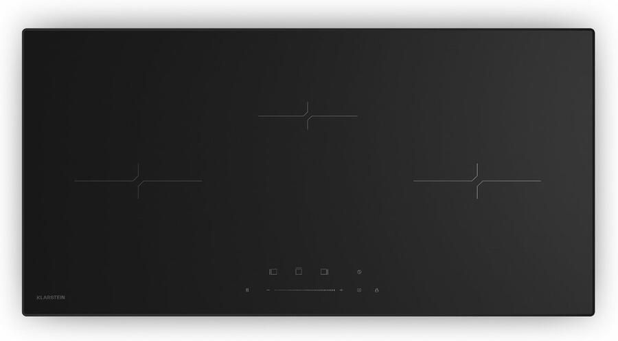 Klarstein Inductiekookplaat Velaire 80 cm inbouw 3 zones 5500 W boost touchbediening timer kinderslot warmte-indicator glazen oppervlak strak design voor Keuken Restwarmte-Indicator Induction Hob Inductie Kookveld - Foto 3