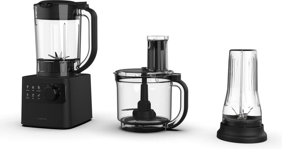 Klarstein Velaire keukenmachine met blender kneden kloppen & sap maken 1200W 2l keukenmachine 1 75l blender