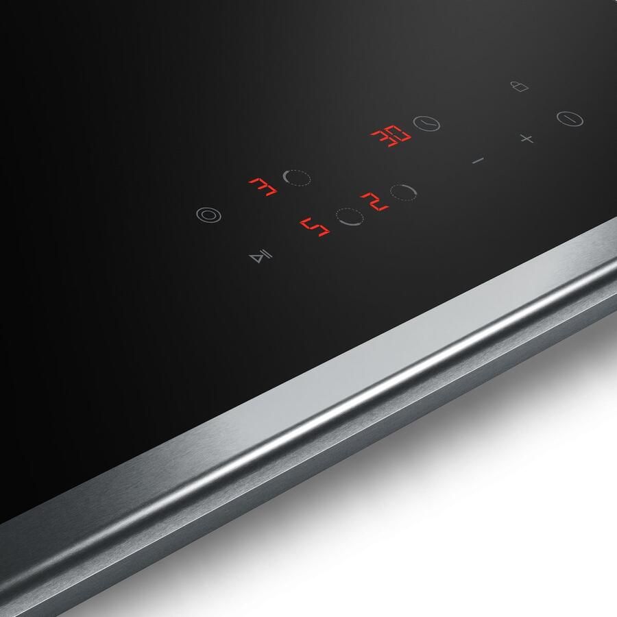 Klarstein Verosteel keramische kookplaat 45 cm VTC elektrische kookplaat met 3 zones touchbediening ovale zone timer en kinderslot makkelijk schoon te maken glazen oppervlak minimalistisch keukenontwerp