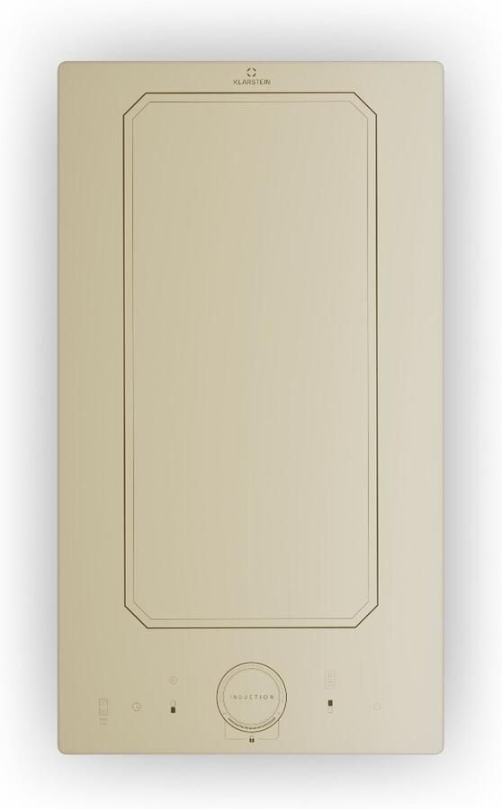 Klarstein Victoria Domino Inductiekookplaat Flexzone Technologie Zelfvoorzienend Inbouwkookplaat 29 Cm 2 Zones 3500 Watt Booster Temperatuuropslag Timer Glaskeramiek Energiezuinig VarioHeating Flexibel Ivoor - Foto 13