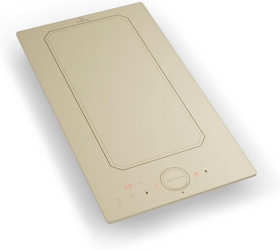 Klarstein Victoria Domino Inductiekookplaat Flexzone Technologie Zelfvoorzienend Inbouwkookplaat 29 Cm 2 Zones 3500 Watt Booster Temperatuuropslag Timer Glaskeramiek Energiezuinig VarioHeating Flexibel Ivoor - Foto 11