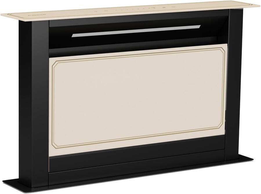 Klarstein Victoria Downdraft Afzuigkap A++ Energie-efficiëntie 713.8 m³ h Luchtstroom 52 dB Touchscreen Vaatwasmachinebestendig Filter LED-verlichting Crème