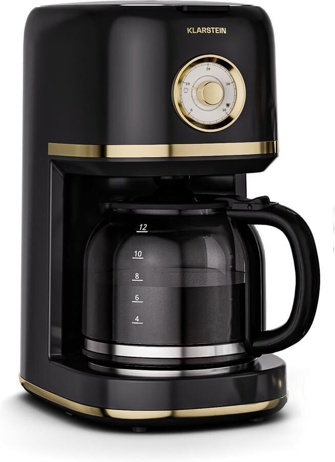 Klarstein Victoria filterkoffiezetapparaat – Koffiemachine met retrodesign 1 5 L voor tot 12 kopjes warmhoudfunctie druppelstop automatische uitschakeling - Foto 2