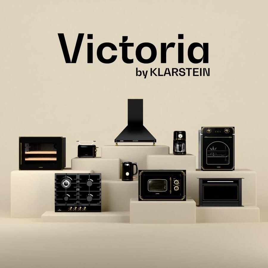 Klarstein Victoria keramische kookplaat 30 cm retro elektrische kookplaat met 2 zones 3000 W touchbediening timer kinderslot en restwarmte-indicator keramisch glazen oppervlak compacte kookplaat voor in de keuken - Foto 2