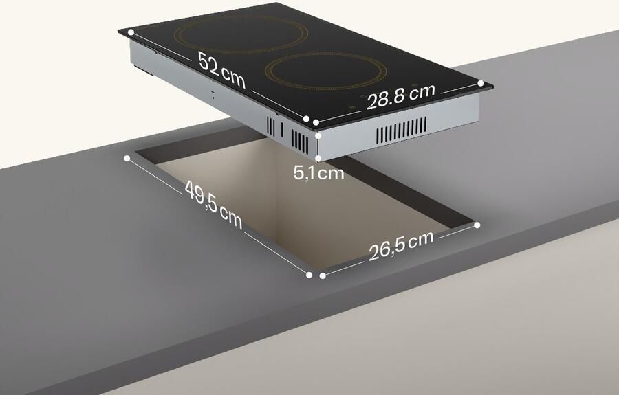 Klarstein Victoria keramische kookplaat 30 cm retro elektrische kookplaat met 2 zones 3000 W touchbediening timer kinderslot en restwarmte-indicator keramisch glazen oppervlak compacte kookplaat voor in de keuken