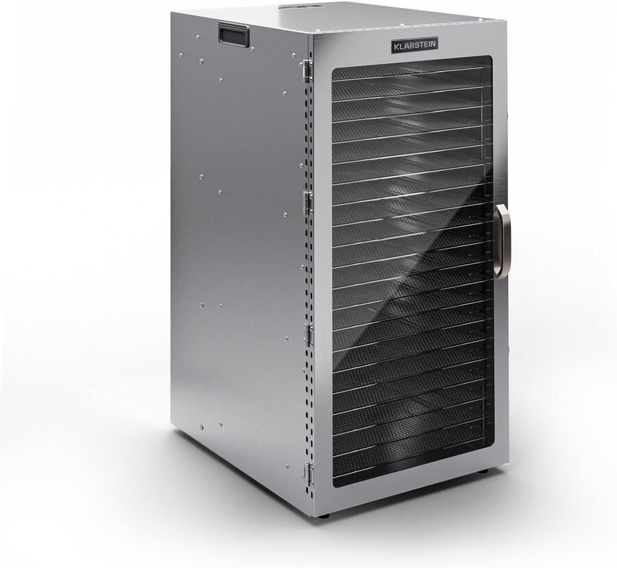 Klarstein voedseldroger droogautomaat voor groente fruit paddenstoelen en vlees 2000 W rvs dehydrator voedseldroger met 20 metalen roosters droogautomaat met 24h timer & touch display food dehydrator voor Fruit voor Vlees - Foto 2