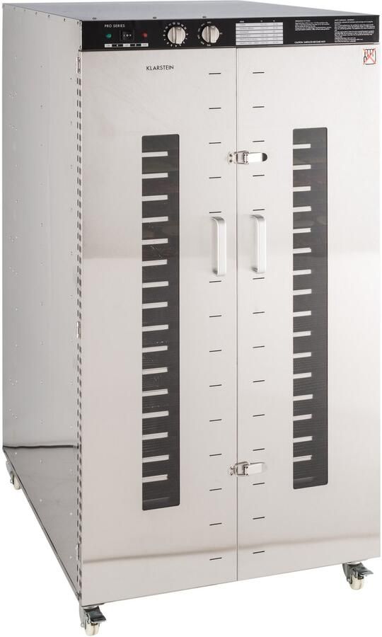 Klarstein Voedseldroger Master Jerky Dehydrator stufenlos regelbare temperatuur von 40 90 °C 15h Timer DigiSet Control 24 uit rvs voedseldroger met 5850W zilver Voedseldroger 5850W voor Fruit voor Vlees Droogautomaat - Foto 4