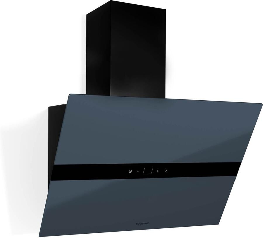 Klarstein WiFusion Afzuigkap 60 cm Afzuigkap Wifi-Bediening 680 m³ u Luchtstroom A++ Energie-efficiëntie Ledverlichting Touchbediening Zwart Luchtafvoer En Koolstoffilter