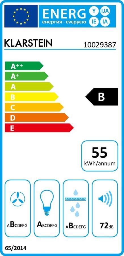 Klarstein Zelda Afzuigkap Edelstaal 60cm Wandmontage 620 M³ H Touch bediening Timer Zilver - Foto 2
