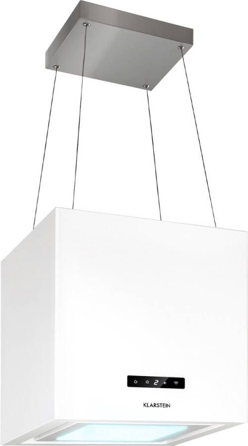 Klarstein Kronleuchter Smart eilandafzuigkap 595m³ h 3 standen app-bediening LED-paneel 64 dB max. Energie-efficiëntieklasse A - Foto 1