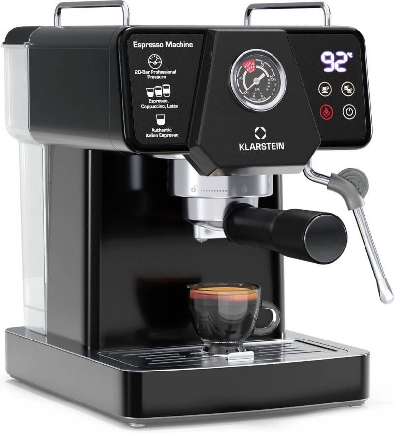 Klarstein Libeica espressomachine 1350 W 19 bar touch rvs temperatuur- en drukweergave