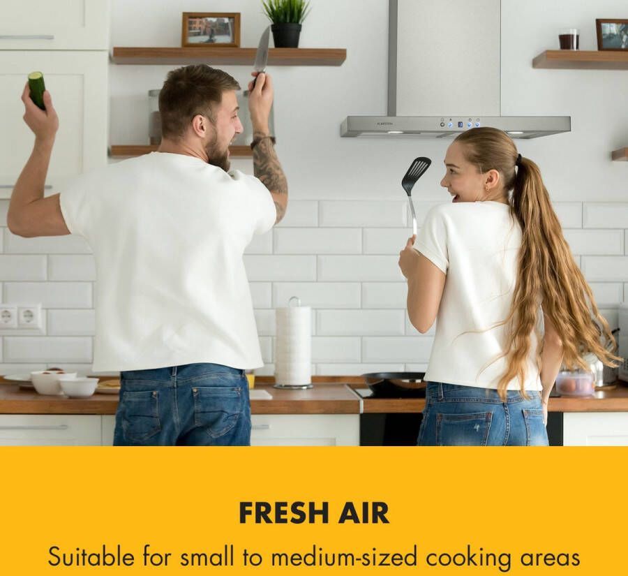 Klarstein Limelight Afzuigkap 60Cm Breed Wandkap 600M³ H RVS Zilver - Foto 2