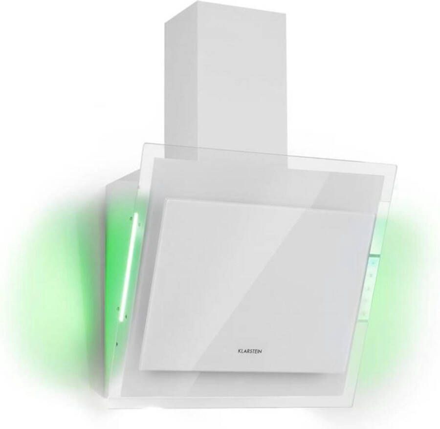 Klarstein Mirage 60 afzuigkap 550 m³ h touch paneel Ambient EEC A++ wit