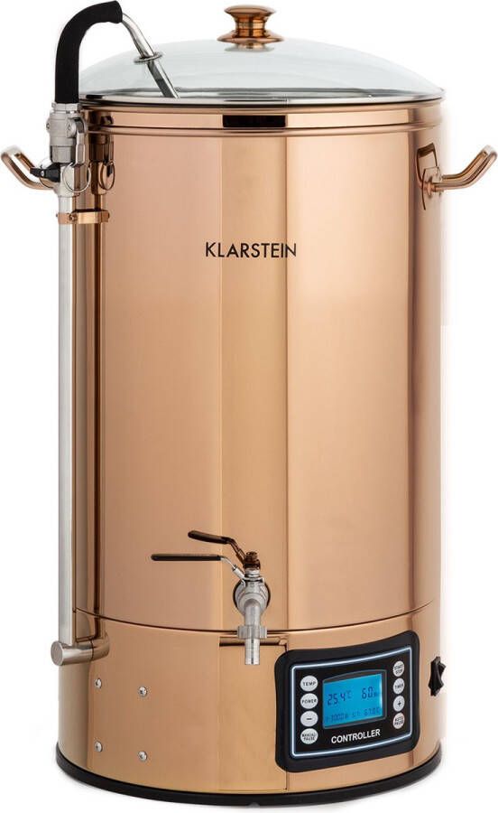 Klarstein Mundschenk Maischketel Bierbrouw Installatie 2500 watt 30 Liter 9 Programma's Brouwketel Vergistingsvat - Foto 2