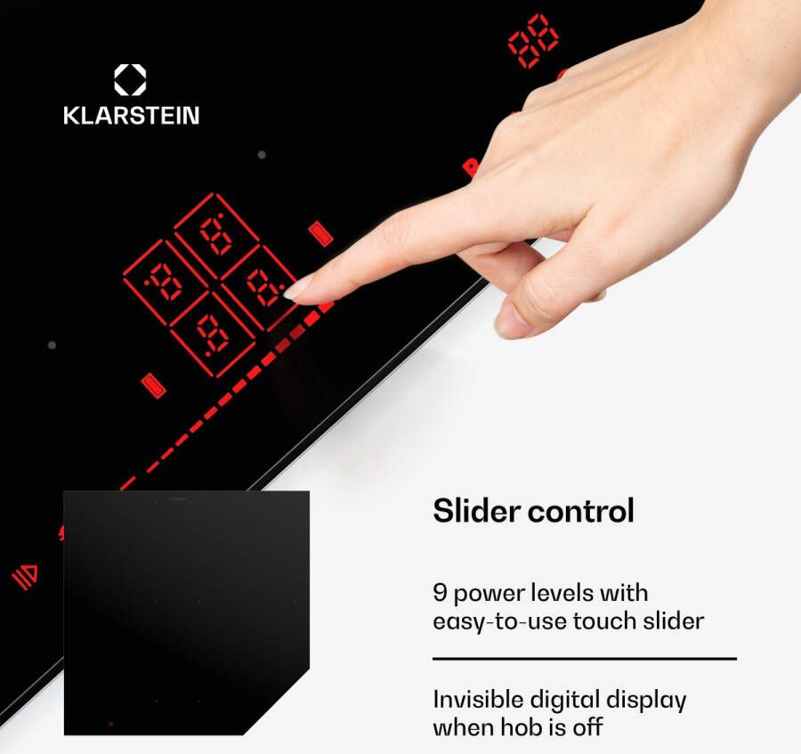 Klarstein NanoGlow inductiekookplaat 4 zones Booster Nano - Foto 2