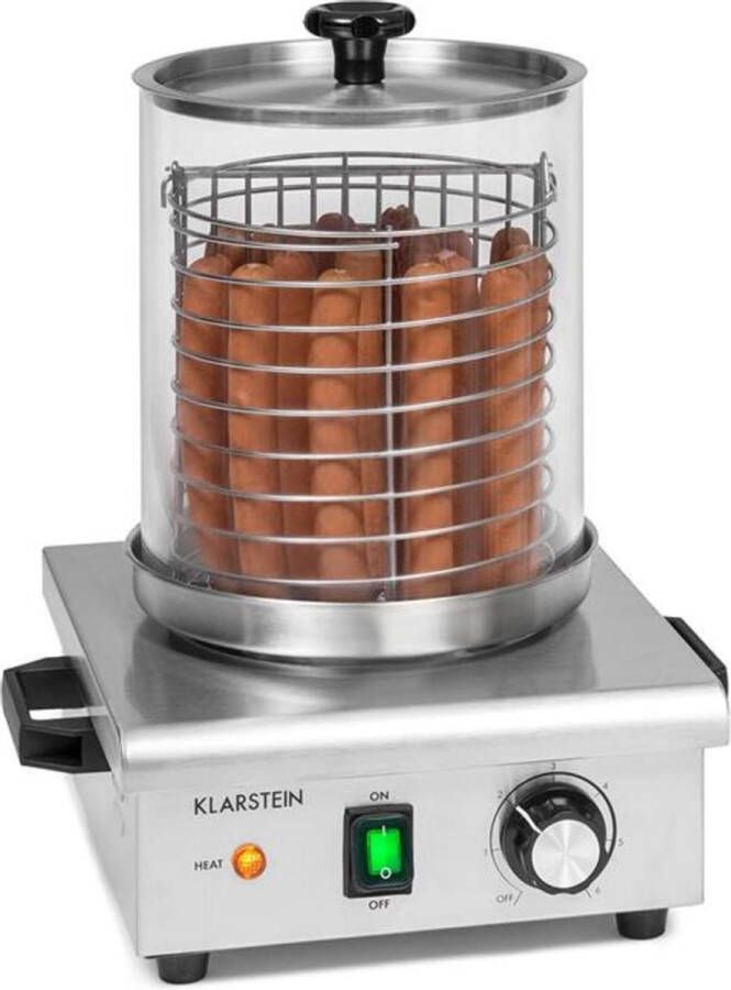 Klarstein Worstfabriek Pro 550 Hotdog maker 550W 5 Liter 30-100°C Glas Roestvrij staal Zilver - Foto 3