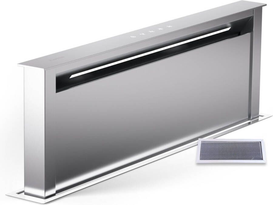 Klarstein Royal Flush Eco 90 Downdraft Afzuigkap 90 Cm A++