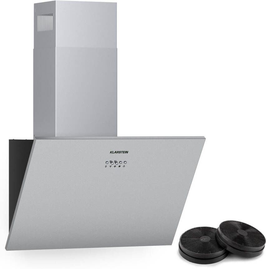 Klarstein Silver Lining 60 Afzuigkap 60Cm Breed 600M³ H EEK A Roestvrij Staal