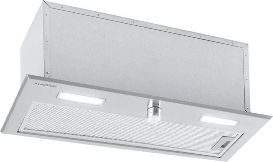 Klarstein Simplica Afzuigkap Inbouw 70Cm Luchtafvoer: 400 M³ H LED-Verlichting Roestvrij Staal Zilver - Foto 1