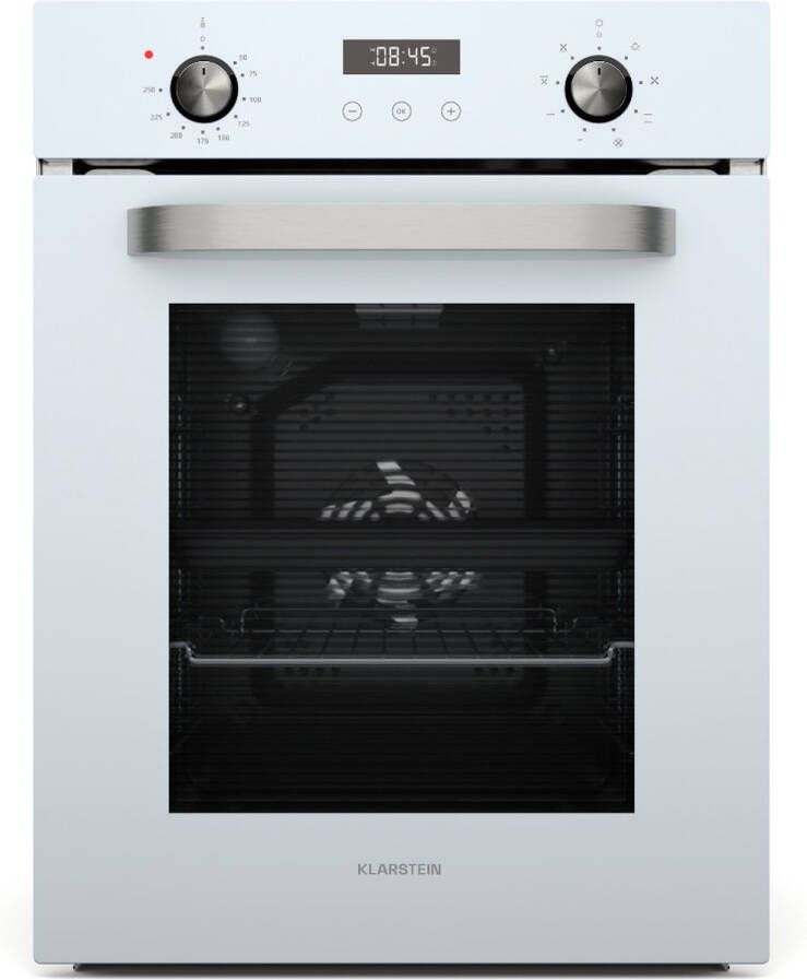 Klarstein SmartSlim Inbouwoven – 45 cm 49 L 9 functies stoomreiniging afneembare glazen deur energieklasse A zwart glas digitale timer inbouwoven