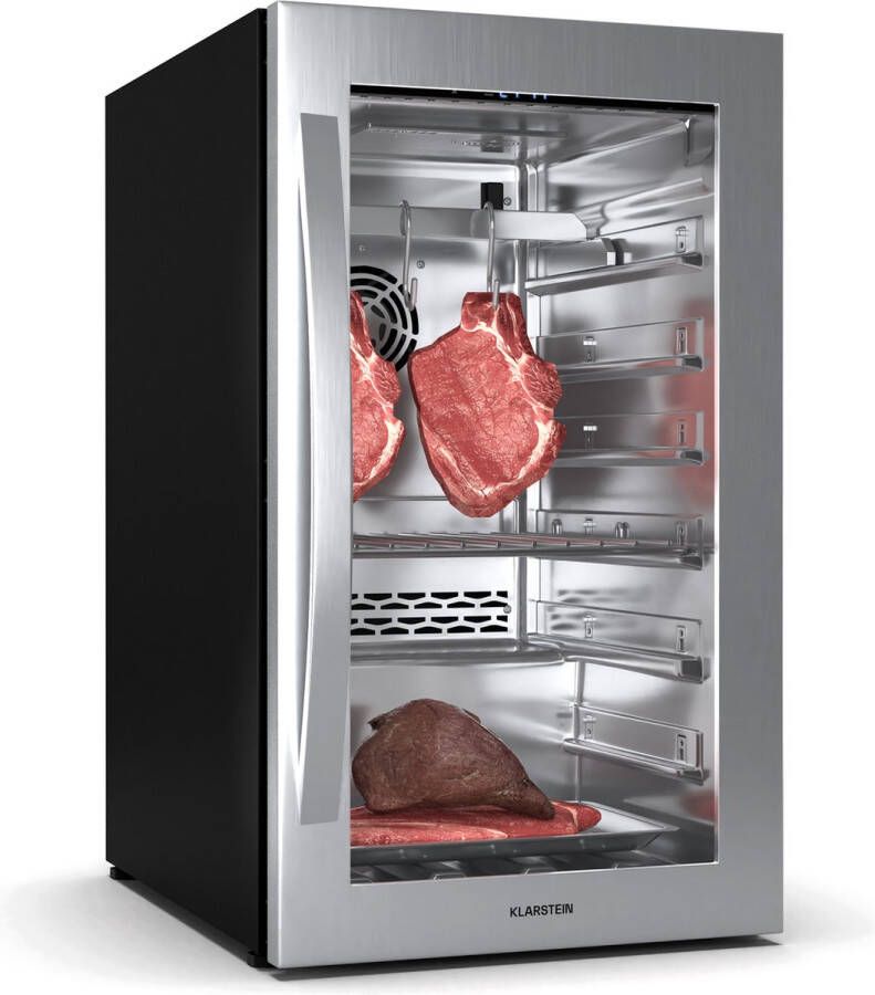 Klarstein Steakhouse voedseldroger 88 Liter LED Touch Roestvrij staal