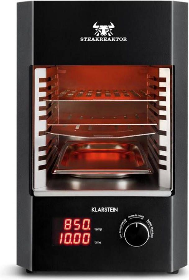Klarstein Steakreaktor 2.0 indoor grill 850°C 1600W infrarood
