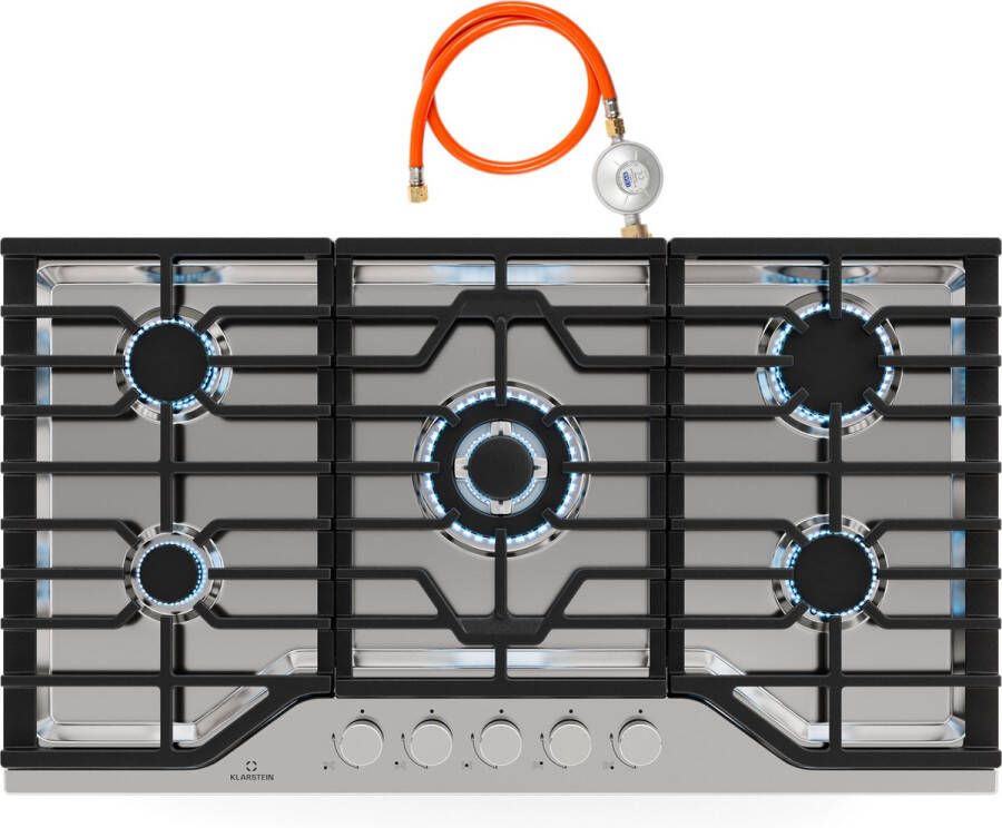 Klarstein Turbocast gaskookplaat gietijzeren houder wokbrander - Foto 2
