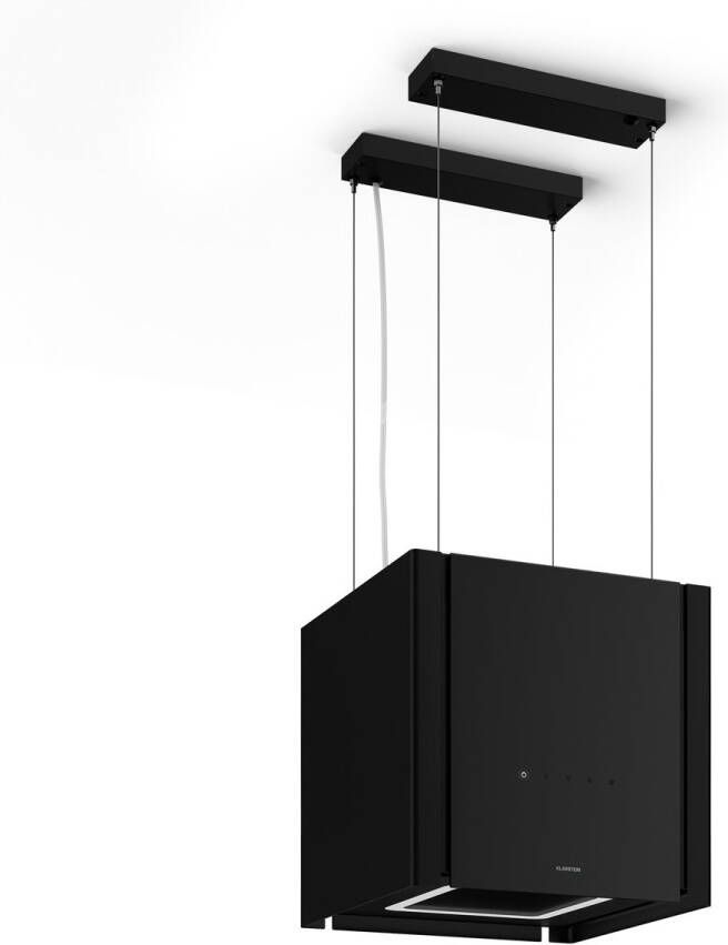 Klarstein Velaire afzuigkap 40 cm plafondmontage energieklasse A++ 601 m³ u luchtstroom touchbediening LED vaatwasmachinebestendige filters keukenafzuigkap zwart