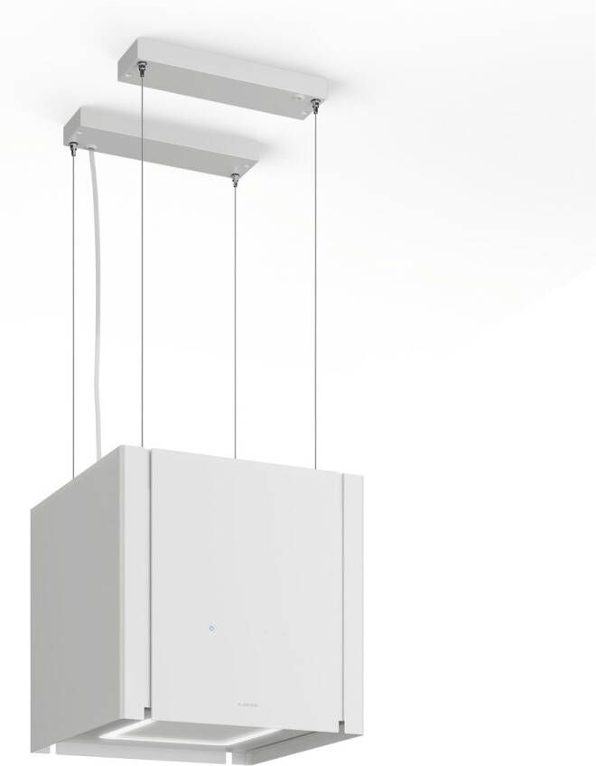 Klarstein Velaire afzuigkap 40 cm plafondmontage energieklasse A++ 601 m³ u luchtstroom touchbediening LED vaatwasmachinebestendige filters keukenafzuigkap wit