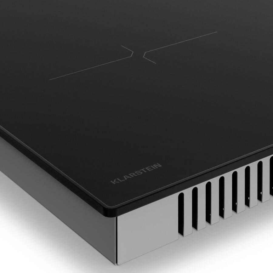 Klarstein Velaire inductiekookplaat 80 cm inbouw 3 zones 5500 W boost touchbediening timer kinderslot warmte-indicator glazen oppervlak strak design