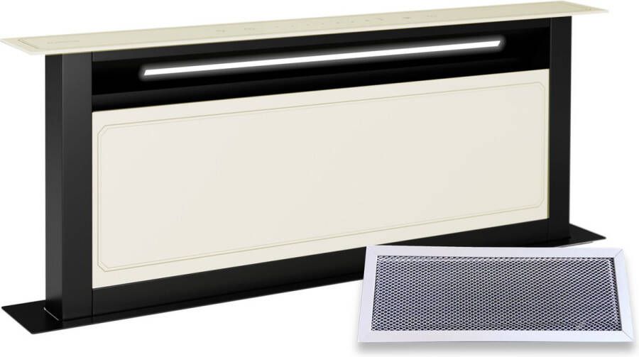 Klarstein Victoria Downdraft afzuigkap 90 cm A++ 3 standen max. 713 8 m³ h 120 W