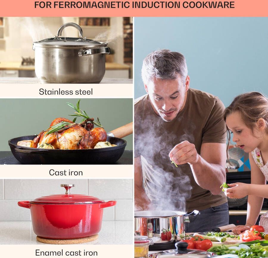 Klarstein Virtuosa 5 Glaskeramische Kookplaat Autonoom 77 Cm 5 Zones: 8200 Watt 5 Kookzones Met Flexzone 9 Standen Timer Frameloos Kinderslot Overhittingsbeveiliging Panherkenning Touchbediening Veilig Koken Zwart - Foto 2