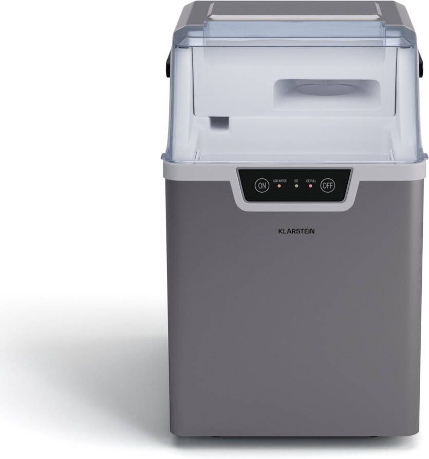 Klarstein Wallberg Nugget Ice Maker ijsblokjesmachine Snelle modus Zilver