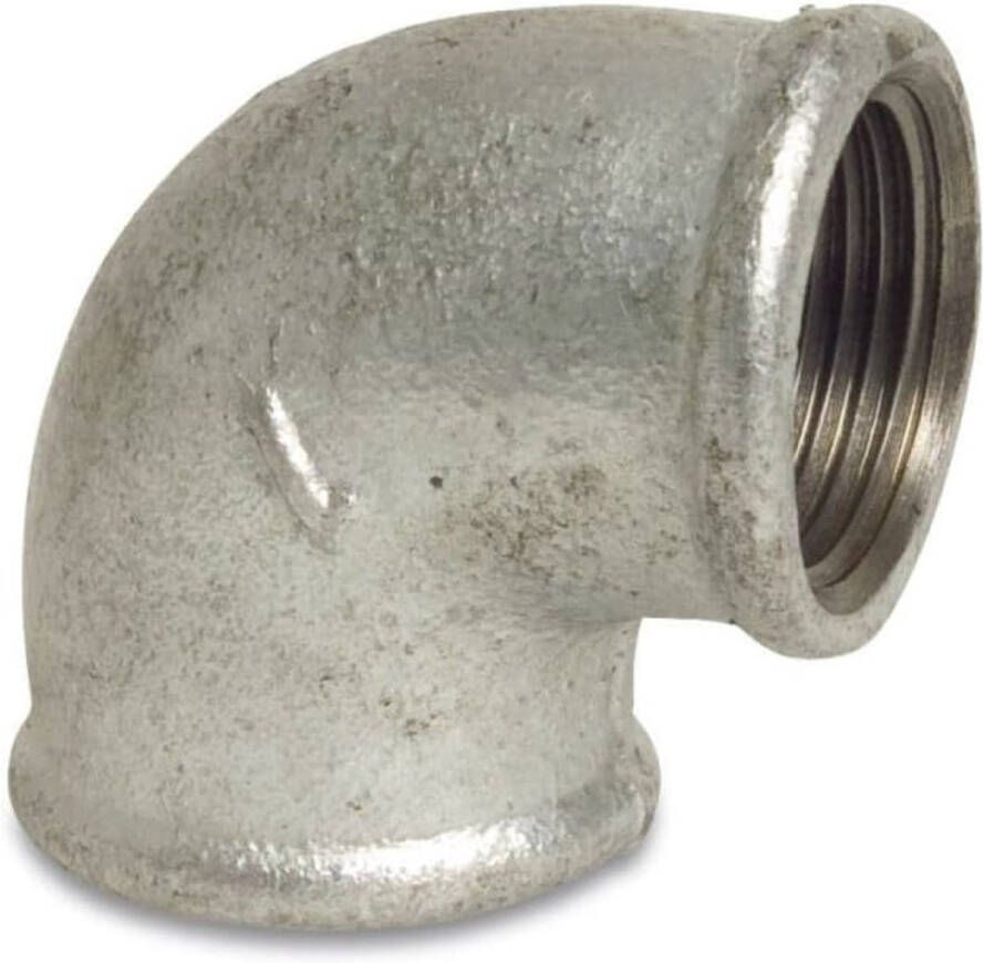 Klasebo Draadfitting Gietijzer Hoek 90° 1 2 IG x 1 2 IG